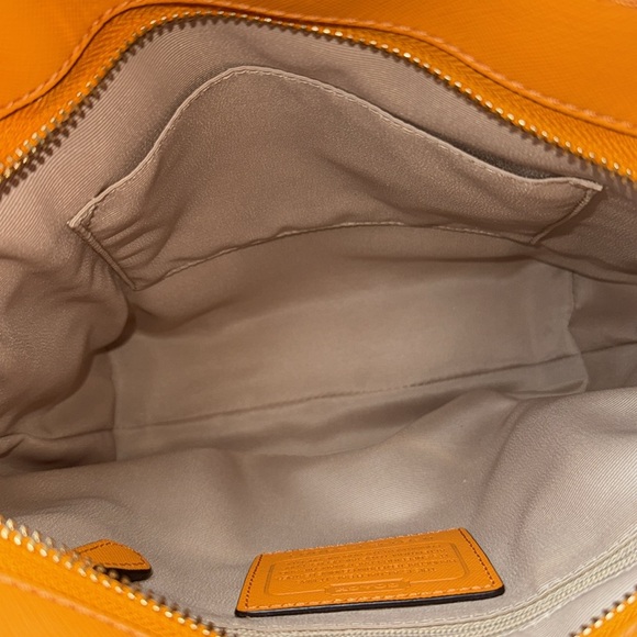 Coach Madison Saffiano Leather North/South Tote Handbag - Picture 8 of 12